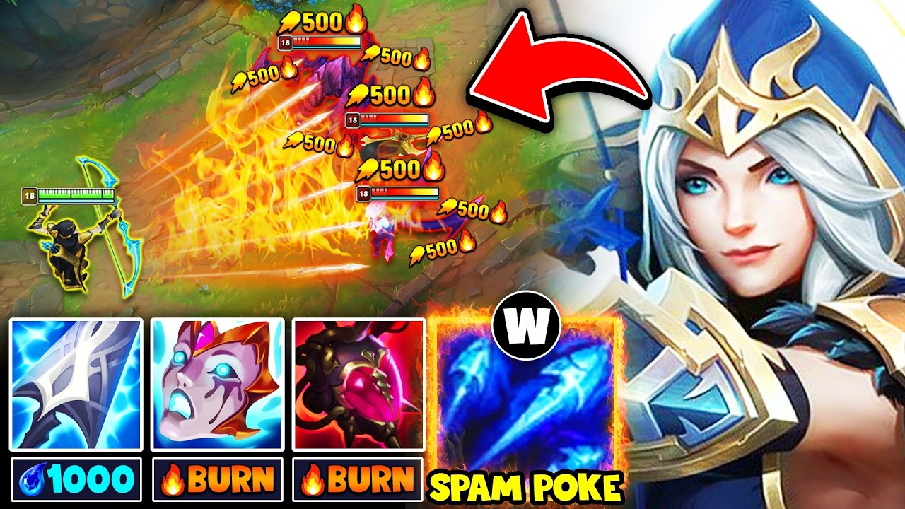 Ashe but I spam poke you with FLAMING arrows that melt you... (THIS IS SO ANNOYING)