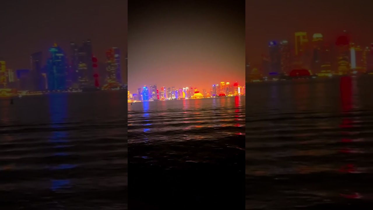 Midnight Magic in the City 🌙 | Doha Night View&rdquo;#MidnightMagic #DohaNights #DohaQatar