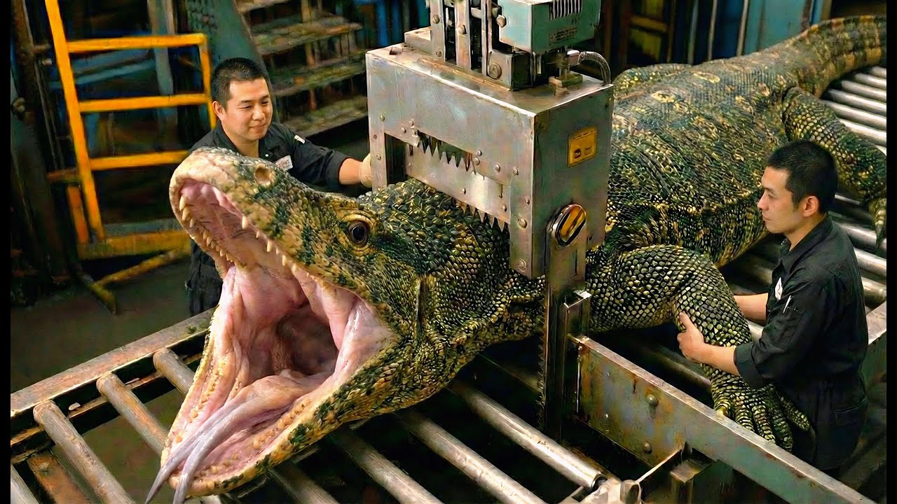 Bagaimana Koper Kulit Biawak Dibuat di Pabrik Modern