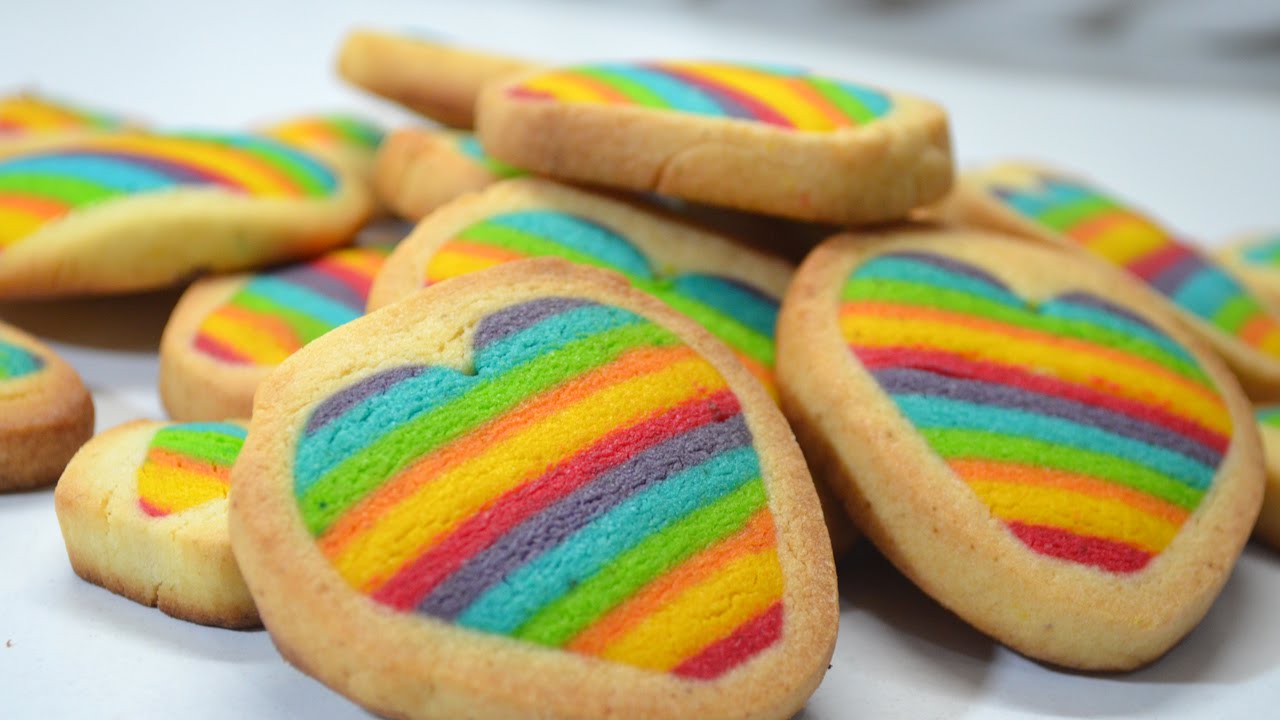 Como hacer galletas de arcoiris