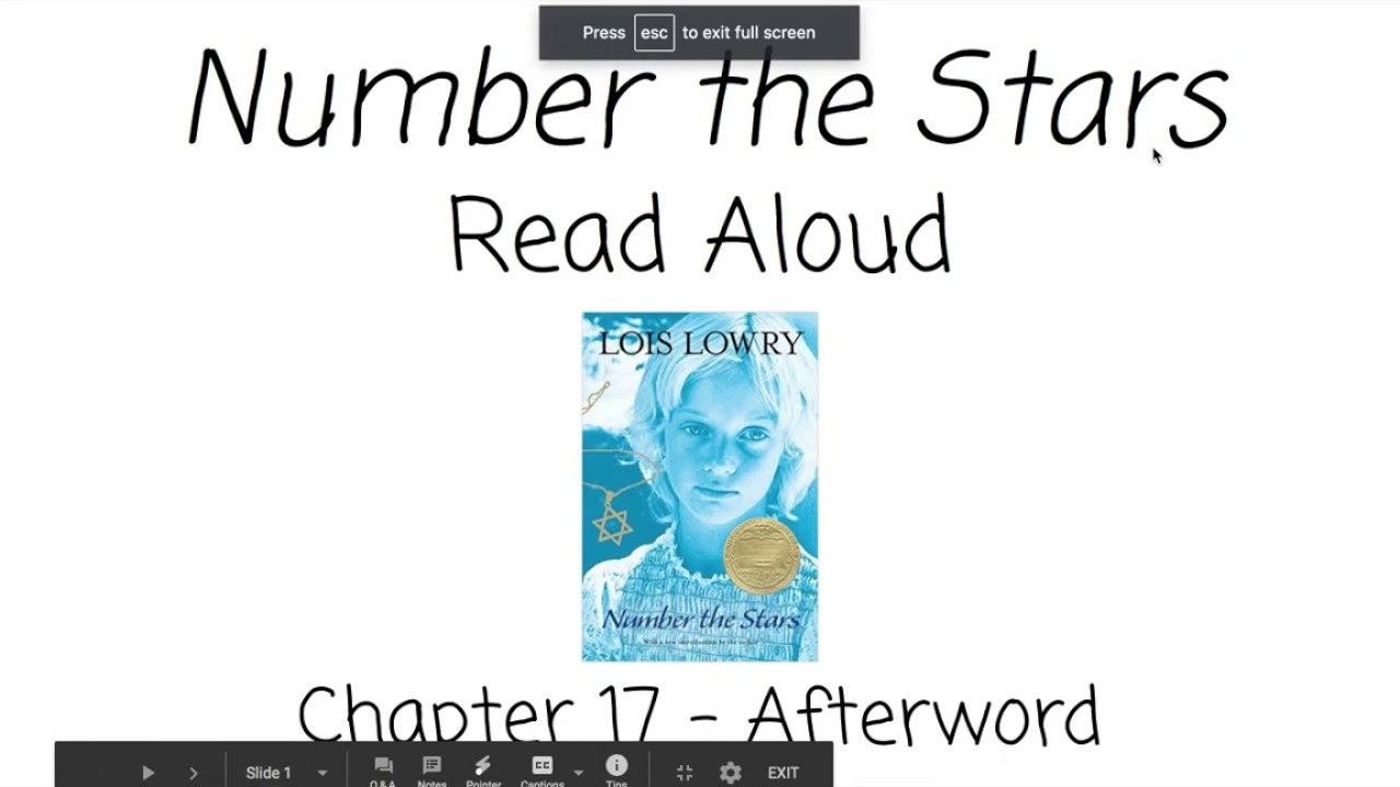 Number the Stars: Chapter 17 & Afterword Read Aloud