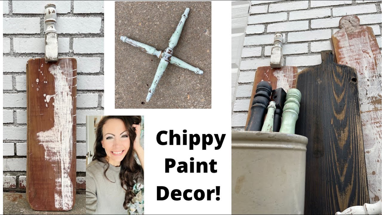 Chippy Decor Boards and Spindles |Chippy Milk Paint  | DIY GIFT Idea | Homary Review