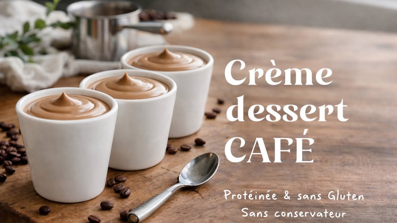 ☕️ Crème dessert café /protéinée & sans gluten