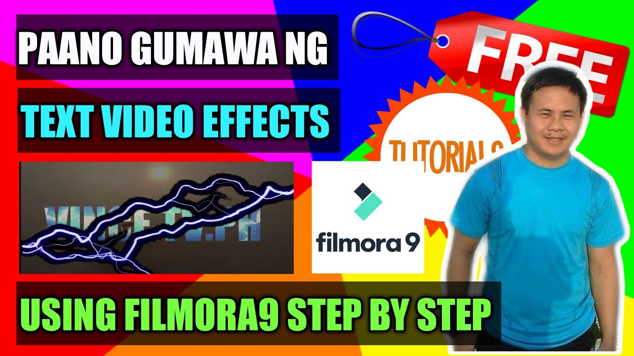 how to make video text effect using filmora9 | Wondershare filmora tutorials | VINCETV PH