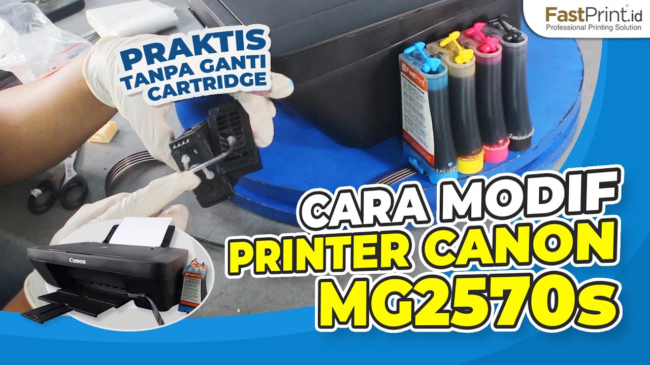 Tutorial Cara Pasang Infus Modif Printer Canon MG2570s | Praktis Tanpa Ganti Cartridge Printer