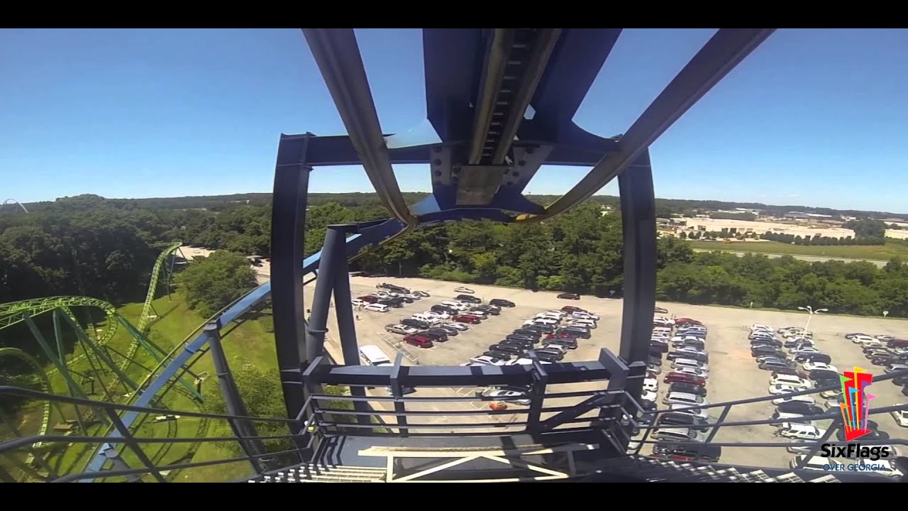 Six Flags Over Georgia Batman: The Ride POV