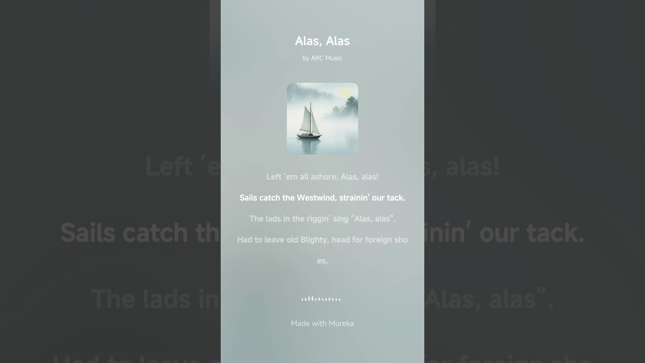 Alas, Alas [sea-shanty]
