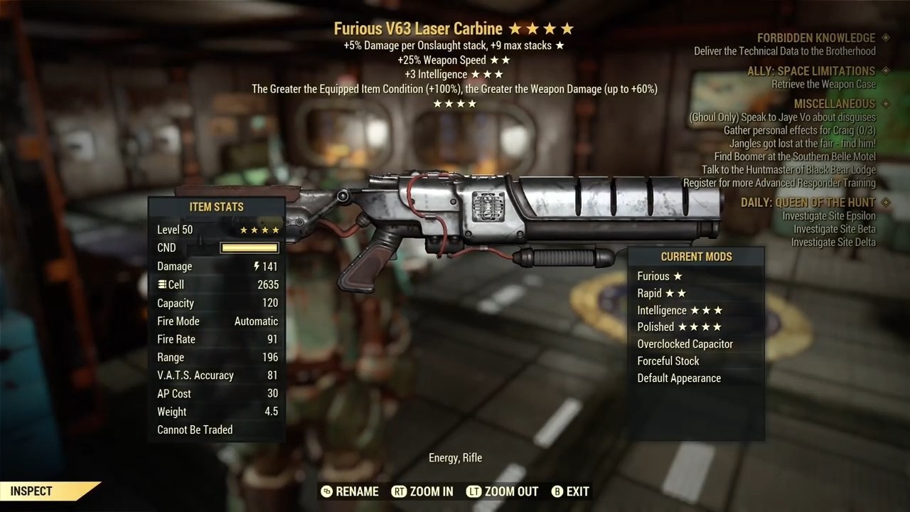 EN06 V63 Carbine  | Fallout 76