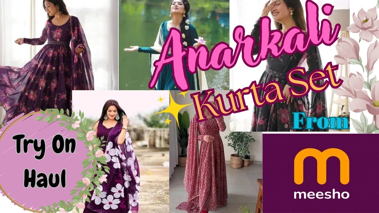 MEESHO Anarkali Kurta Set Haul💖 | Stylish and Trendy Kurta Set | Honest Review | Try on haul | smita