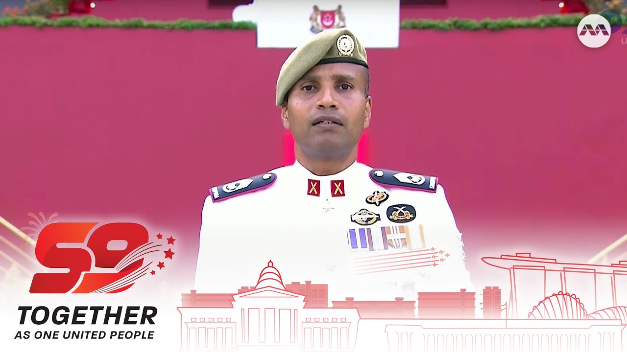 Parade contingents march in | National Day Parade 2024