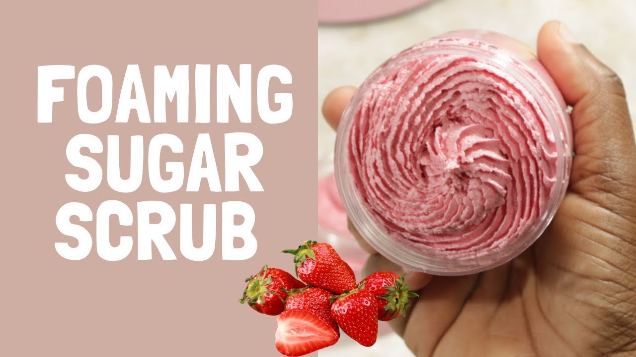 Making Foaming Whipped Sugar Scrub/ with Demo