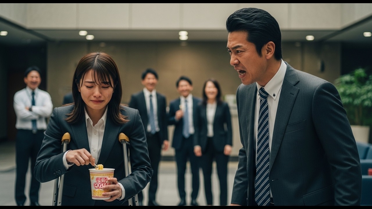 本社に戻ると松葉杖の社員をバカにする役員➡激怒した俺「お前ら全員クビだ。私が新社長だ」全役員が顔面蒼白ｗ #スカッとする話
