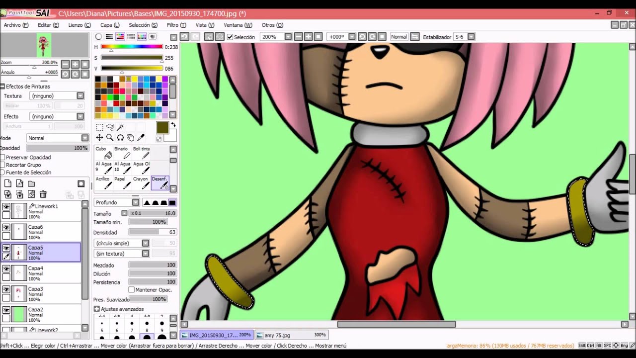 Especial de Halloween!!! :D/Speed paint-Amy.exe