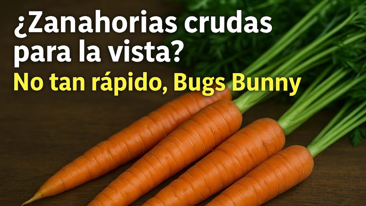 Comer zanahorias crudas no te hará ver mejor (pero cocinarlas sí)