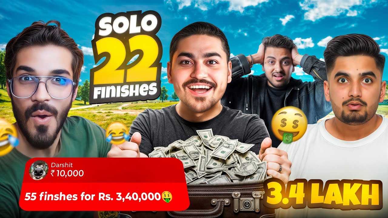 I Won ₹3,40,000 Challenge in BGMI w/ @SnaxGaming 