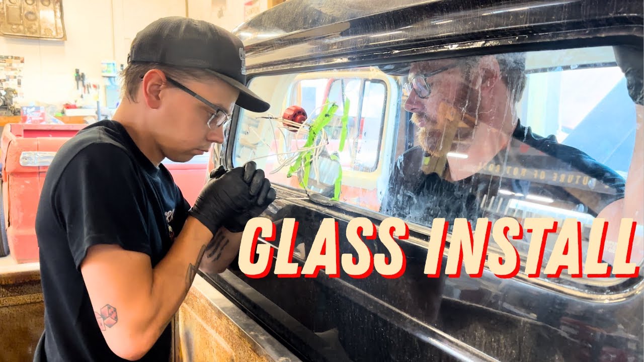 Installing Glass In a 1960 Ford F100 - HRK VLOG #18