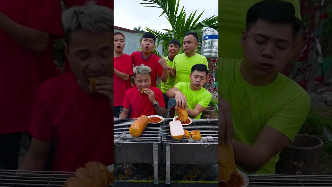 Hưng vlog official | Thử Thách Ăn Xúc Xích Siêu To Khổng Lồ Của Bà Tân Vlog Để Nhận 1 Triệu Đồng 