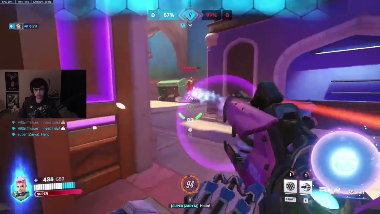 21-0 SUPERTF PRO ZARYA GAMEPLAY | SEASON 13 | OVERWATCH 2 X MY HERO ACADEMIA