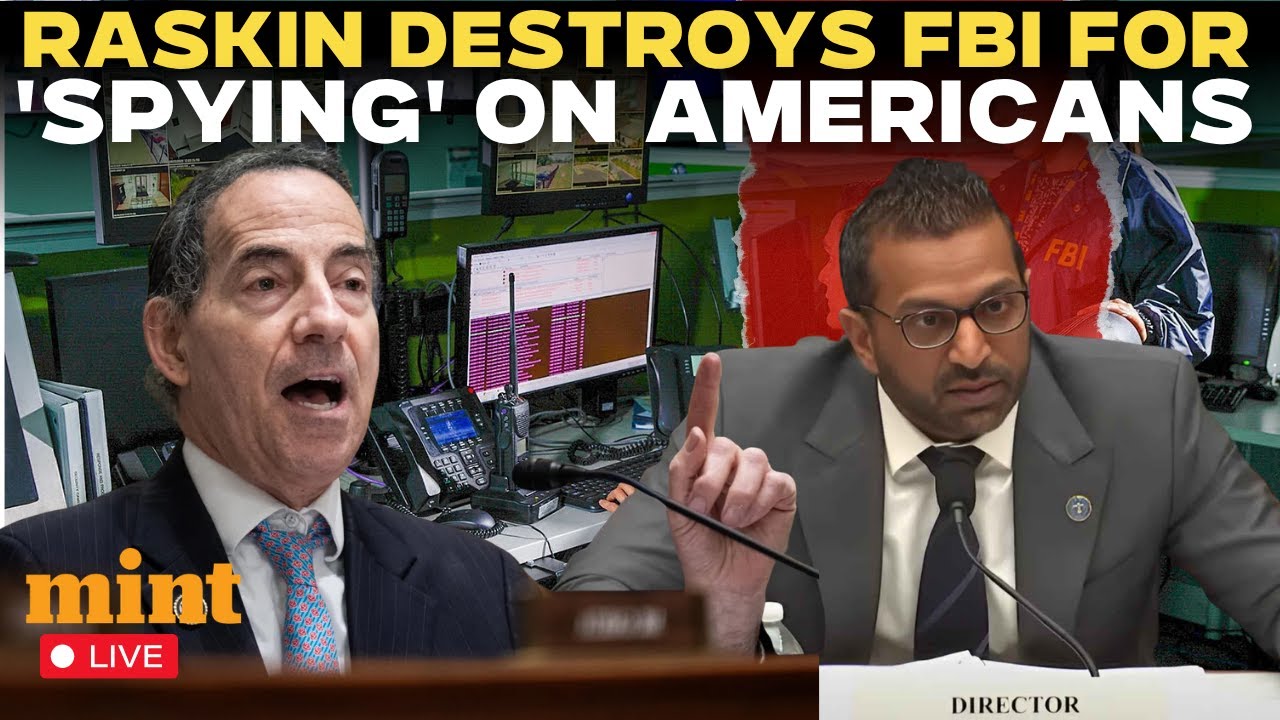 US Congress Live: Jamie Raskin Doesn't Hold Back On Kash Patel, Gabbard Over 'Spying' on Americans