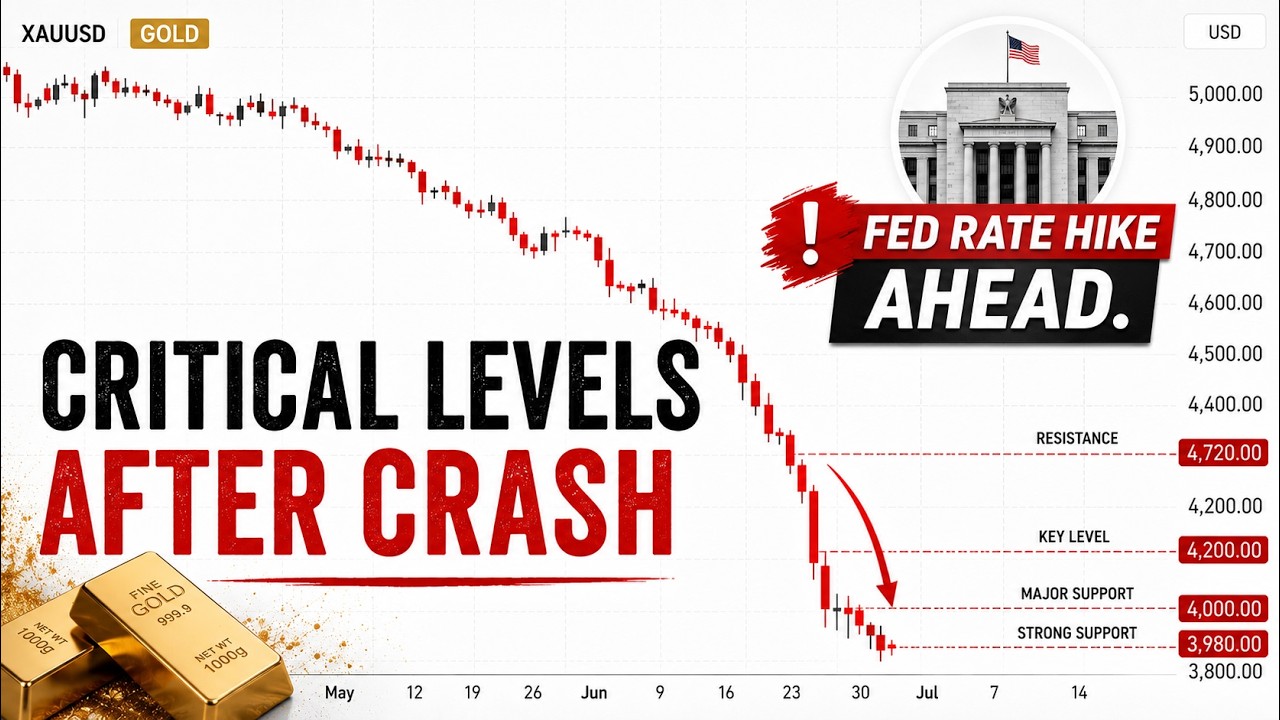 Gold Crash: Next Week Levels Revealed | Fed Week & Iran Deal | Crude Oil Trend Change Level