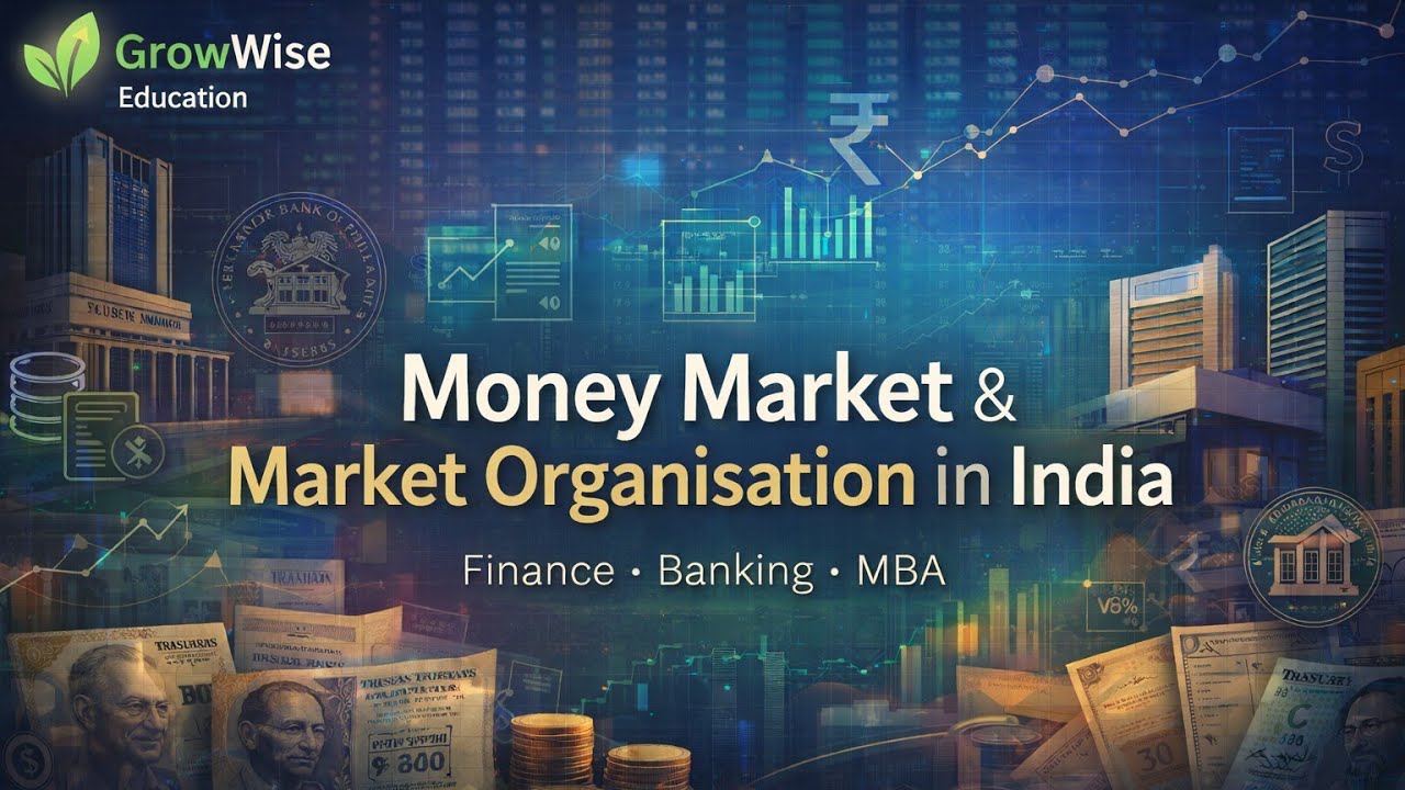 Money Market & Its Organisation in India Explained | 