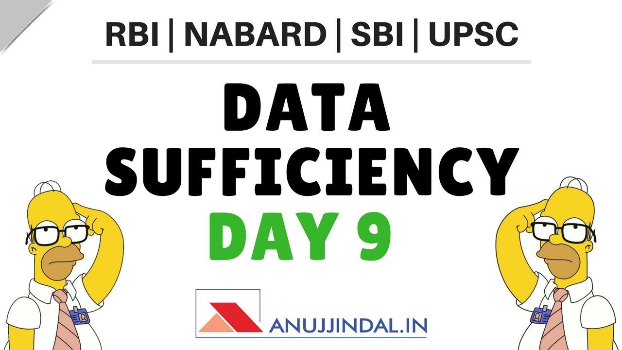 DATA SUFFICIENCY FOR RBI | RRB | SBI | UPSC | SSC CGL | DAY 9