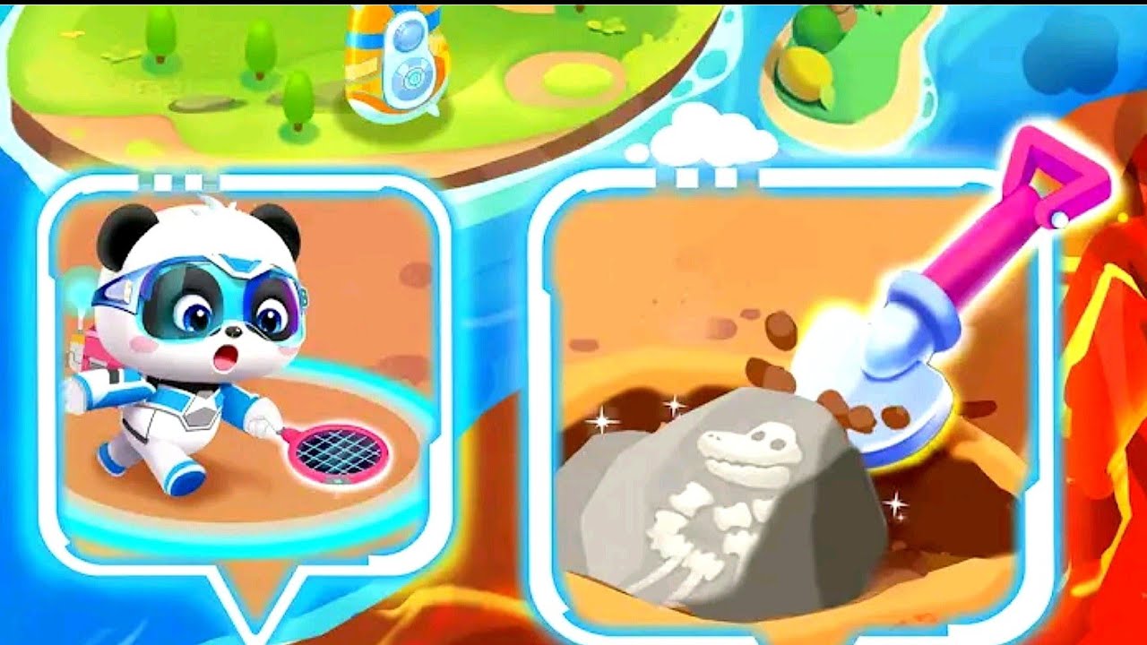 Dinosaur Rescue Team - Build a Dinosaur Paradise And Take Care Of Them - Babybus Game Video