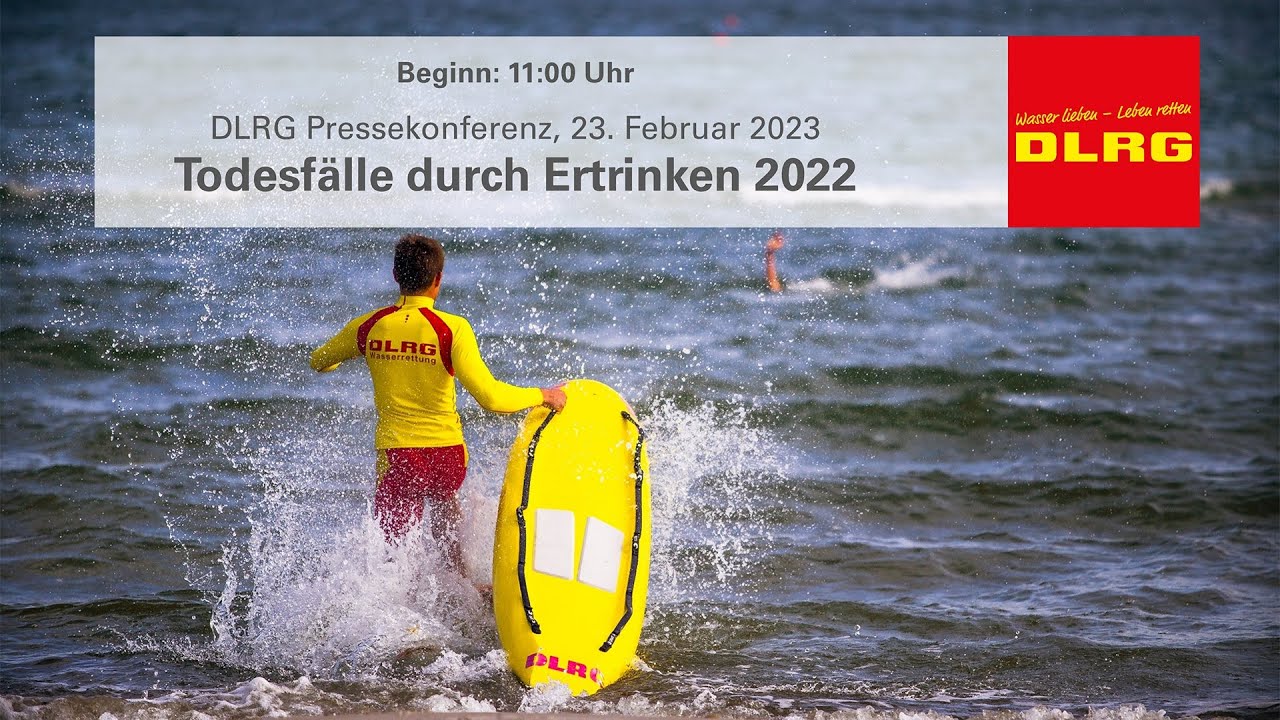 Pressekonferenz DLRG Statistik Ertrinken 2022