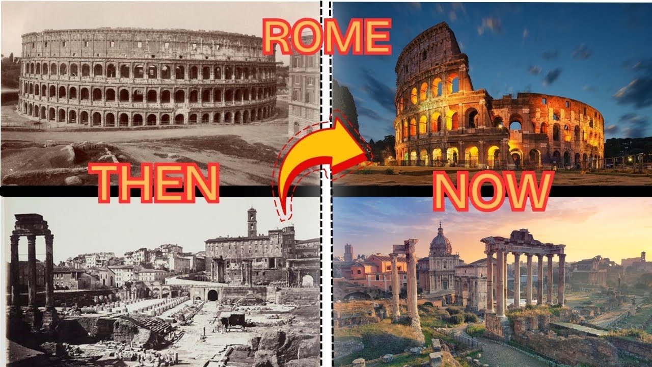 Rome Then & Now : From Ancient Empire to Modern Capital | City Evolution