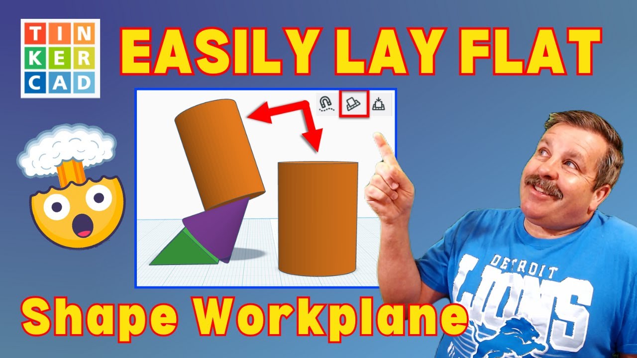 Easily Lay Tinkercad Objects Flat Show Shape Workplane Wizardry