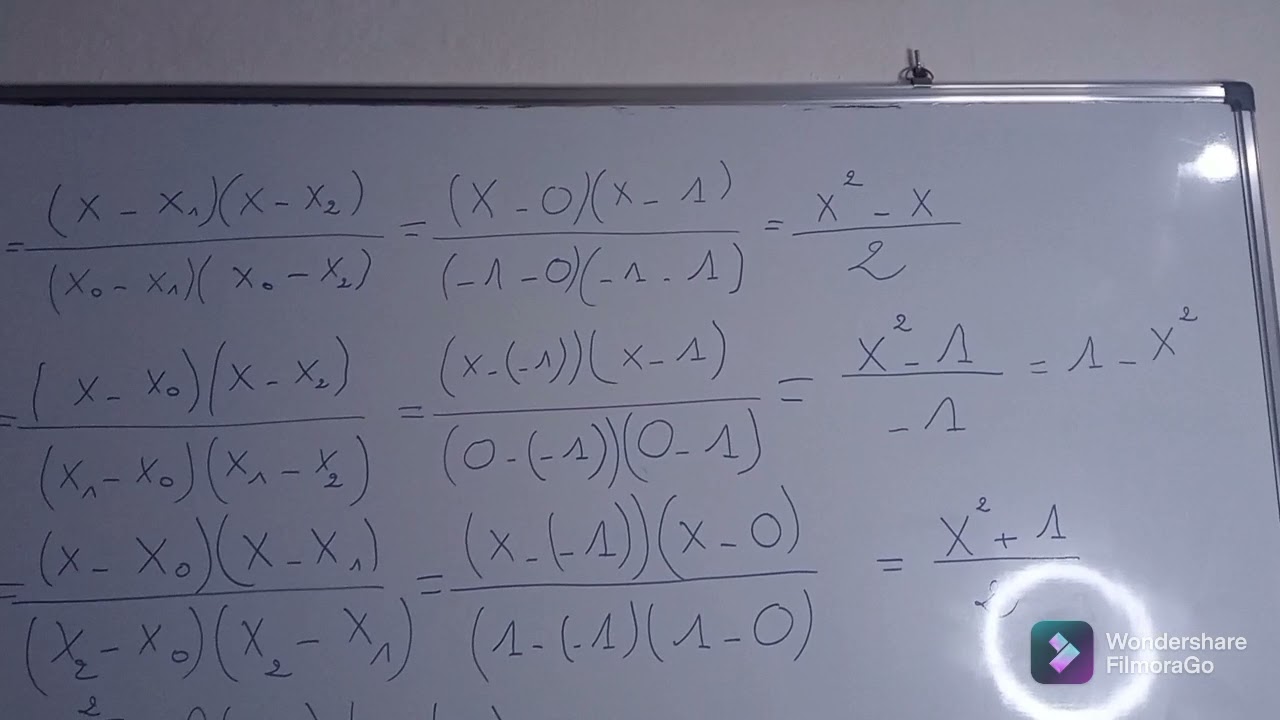 analyse numérique : interpolation de Lagrange
