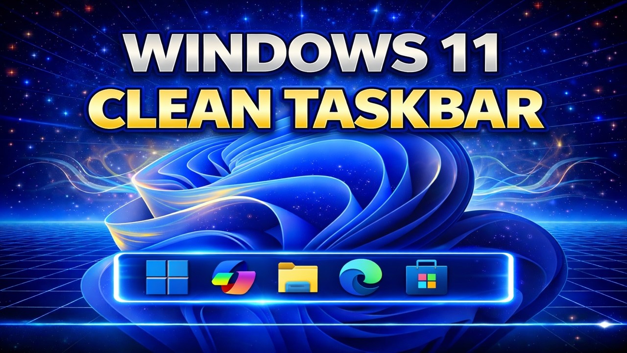 Clean Up Your Windows 11 Taskbar | Step-by-Step Tutorial