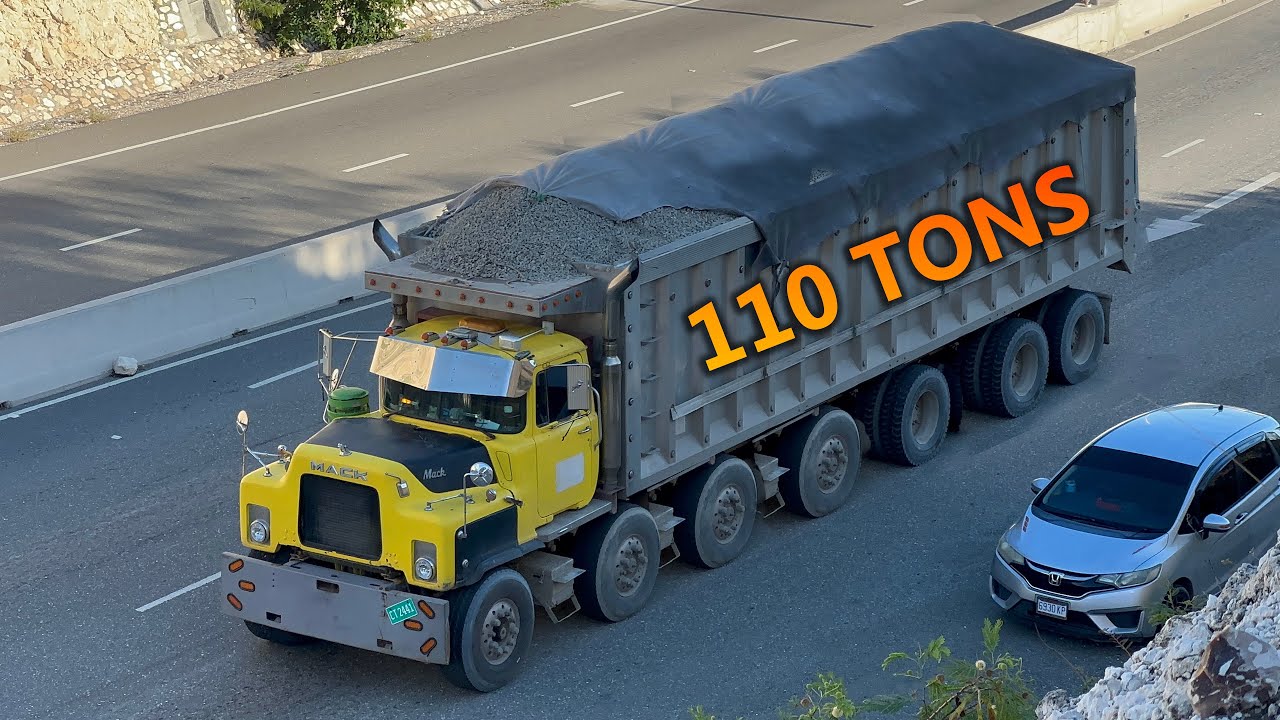 Trucks carrying heavy loads & navigating uphill on a 7.6 steep grade up hill. S10-E3