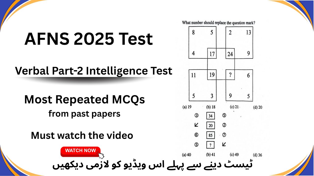 Verbal Intelligence questions part-2 #afns #afnstest #verbalreasoning #initialtest #intelligencetest