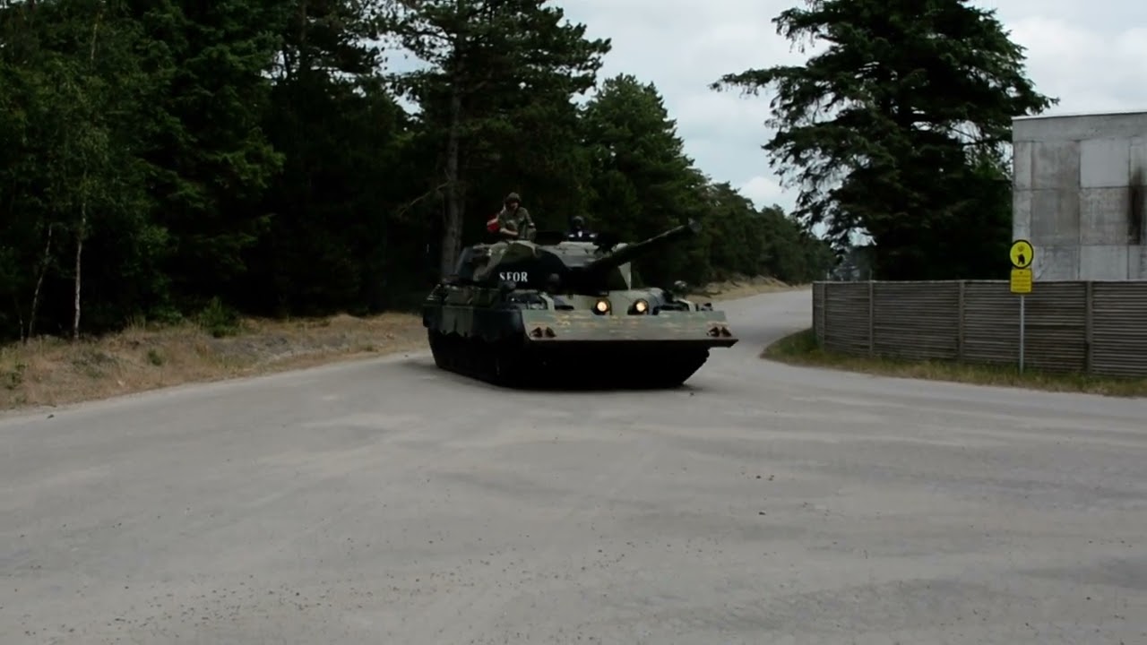 Danish Army (retired) Leopard 1 tank at the friends from the Danish tankmuseum day 2023.
