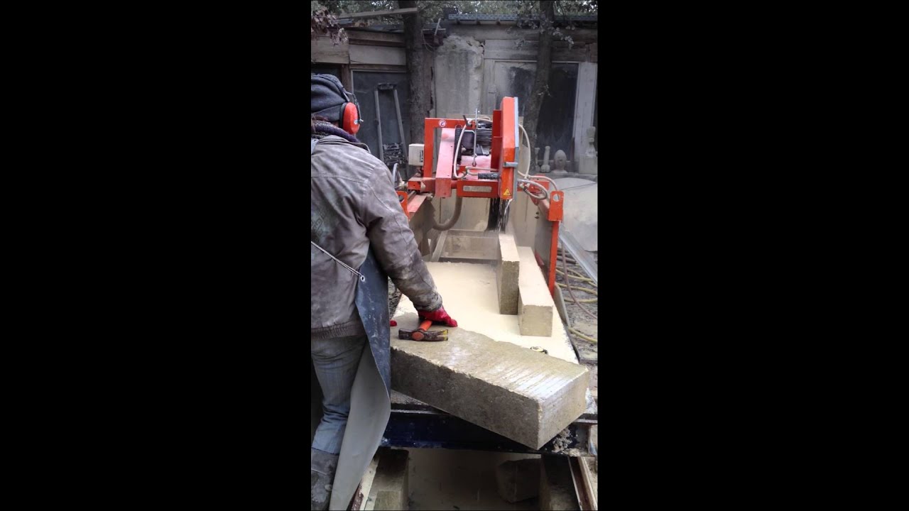 sciage des pierres