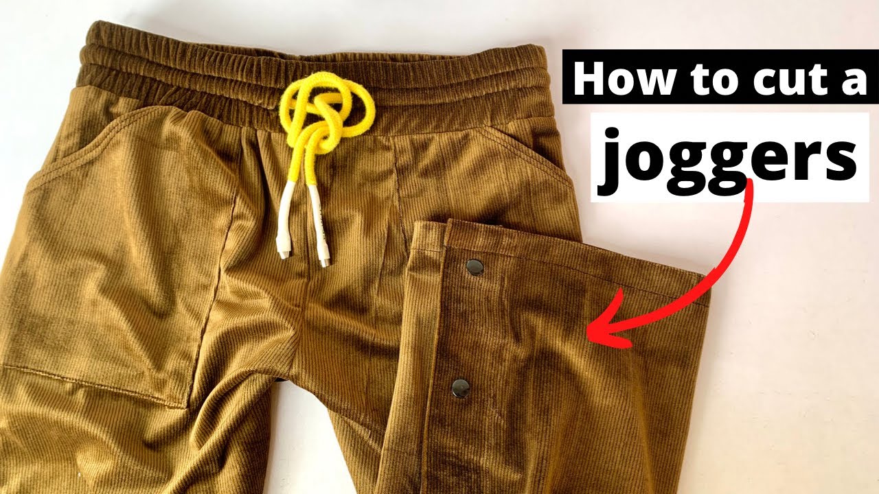 How to cut a joggers 🏃 step by step