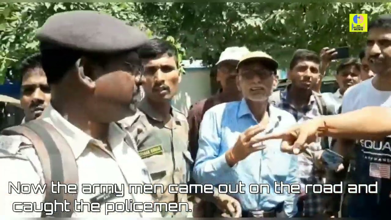 In Saharsa: First the policemen beat up the army jawan, Now the army men caught the policemen