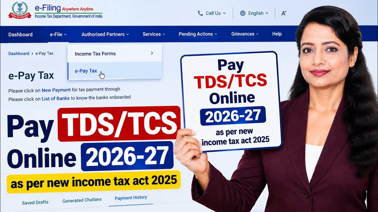 How to pay TDS online 2026-27 | TDS Payment | TDS Rates 2026-27