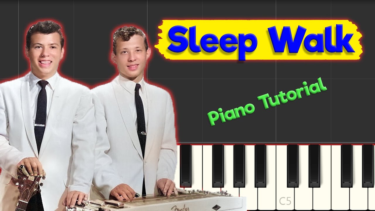 Santo & Johnny - Sleep Walk - Piano Tutorial