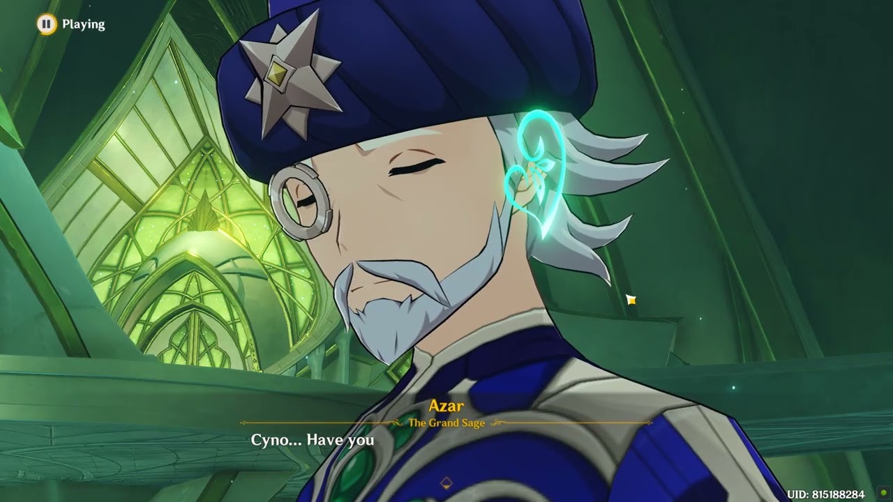 Cyno confronts Azar Genshin Impact