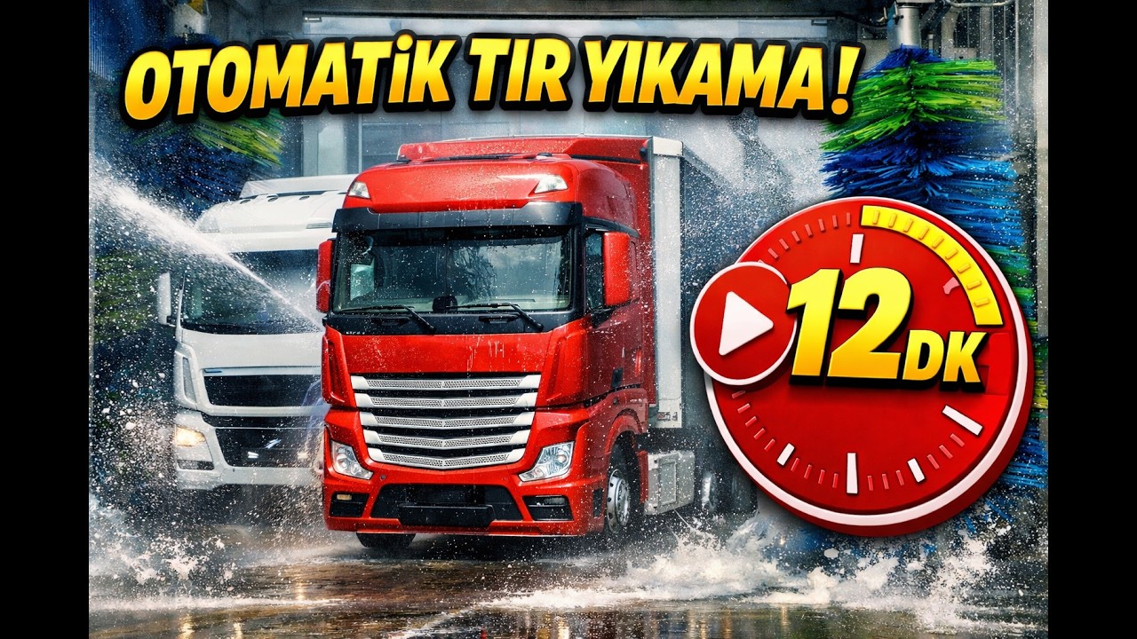 Kirli Tır → 12 Dakikada Parlıyor! Otomatik Tır Yıkama / Truck Wash in 12min💪🏼