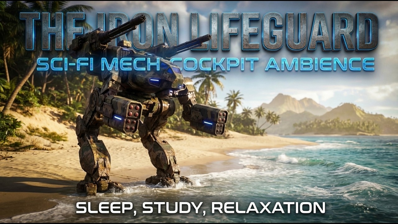 The Iron Lifeguard | Sci-Fi Mech Cockpit Ambience | Sci-Fi Ambiance for Sleep, Study, Relaxation