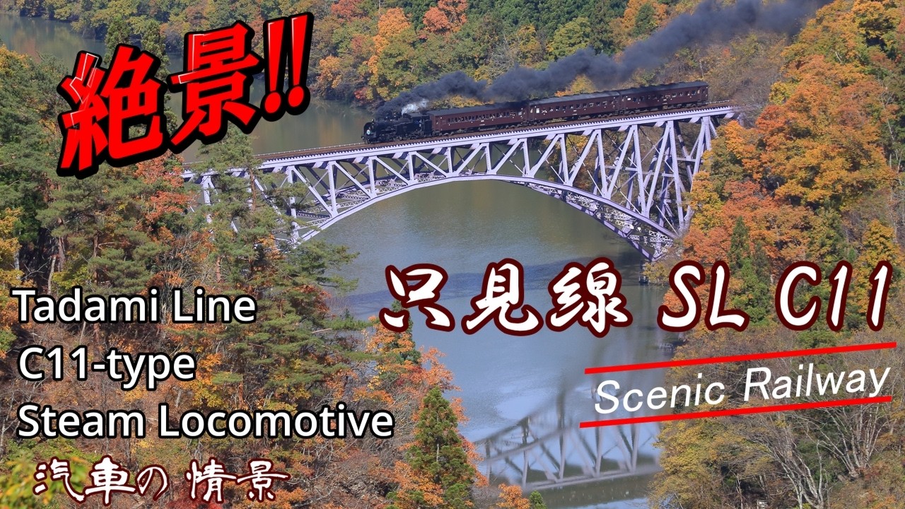 蒸気機関車C11 只見線 2014年 秋　Steam locomotive in Japan