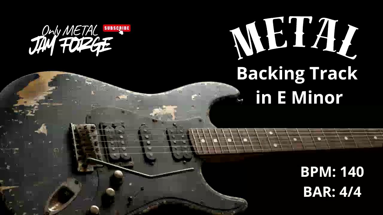 Metal Backing Track in E Minor 140 BPM - ONLY METAL JAM FORGE