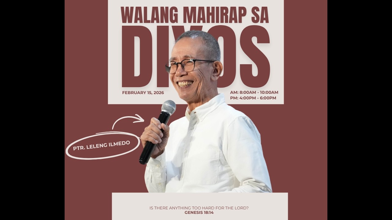 WALANG MAHIRAP SA DIYOS // SUNDAY CELL CELEBRATION // FEBRUARY 15, 2026