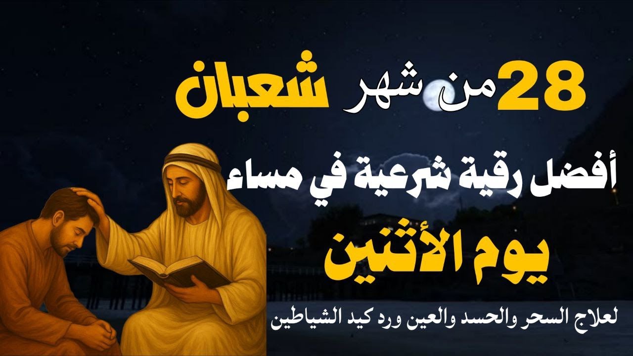 أفضل رقية شرعية في مساء يوم الأثنين- 28 من شهر شعبان لعلاج الحسد والسحر والعين وتحصين البيت والأولاد