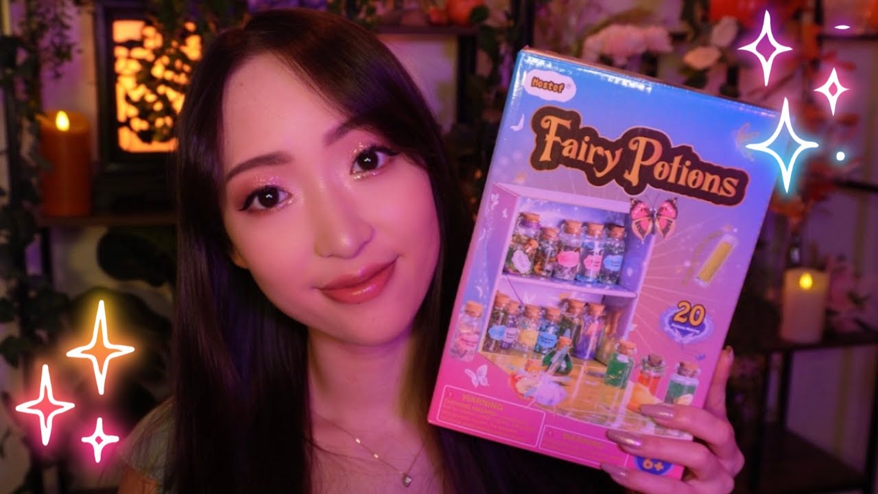 ASMR 🧚🏻 On fabrique des POTIONS DE FÉES avec un kit pour enfants ✨