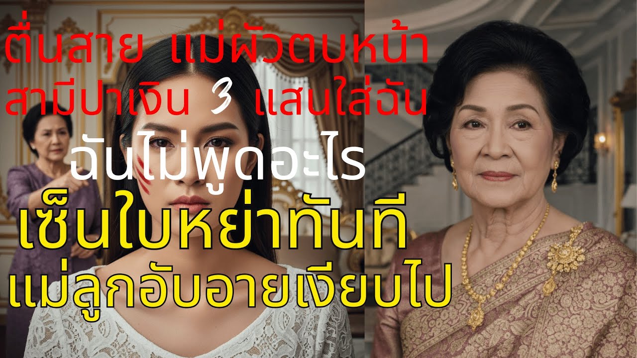 สะใภ้ตื่นสายโดนแม่ผัวตบหน้า สามีปาเงิน 3 แสนไล่ออกจากบ้าน แต่รู้ความจริงแล้วต้องคุกเข่าขอร้อง 💔⚖️