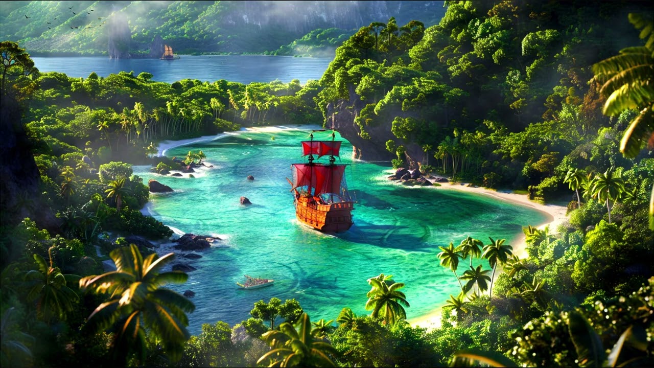 Ancient Shores of a Lost World 🌊 | Deep Fantasy Ambient Music for Relaxation & Sleep